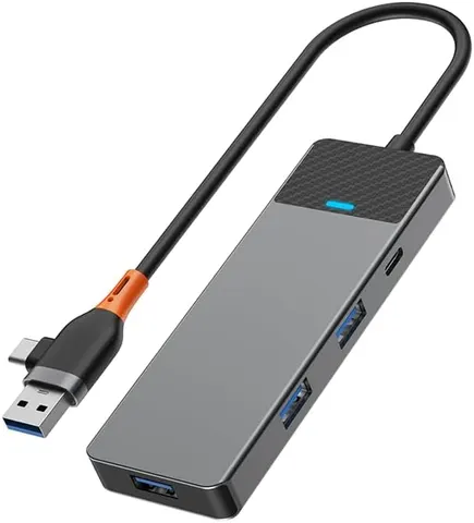 Адаптер-переходник Wiwu Linker 4 in 1 USB-A/C HUB A431C