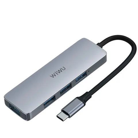 Адаптер-переходник Wiwu Alpha 4 in 1 USB-C Hub A440 Pro