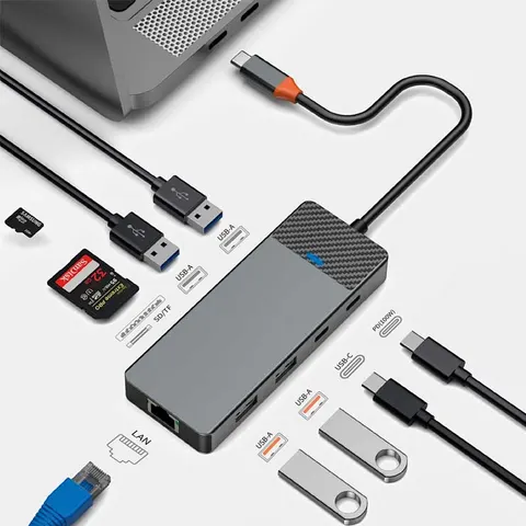 Адаптер-переходник Wiwu Linker 9 in 1 USB-C HUB