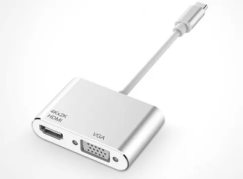 Универсальный адаптер c Type-C на 1xHDMI/1xVGA