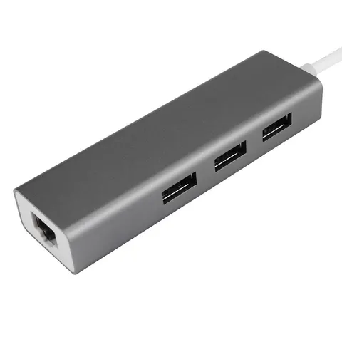 Универсальный адаптер c Type-C на 3xUSB/Gigabit Ethernet