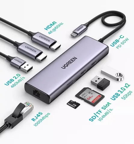 Универсальный адаптер UGreen Dock Adapter (CM512/20954)