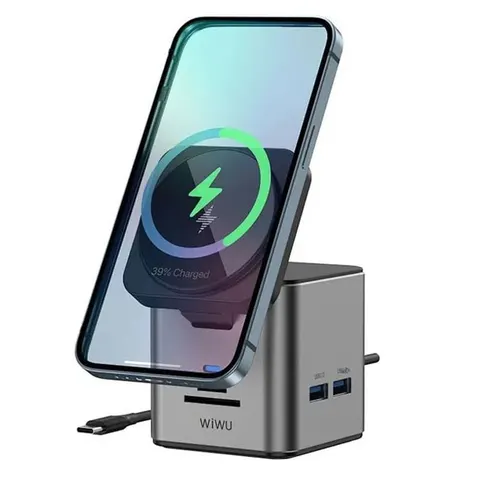Адаптер Wiwu Cube Hub 9 in 1 USB-C Docking Wi-W025