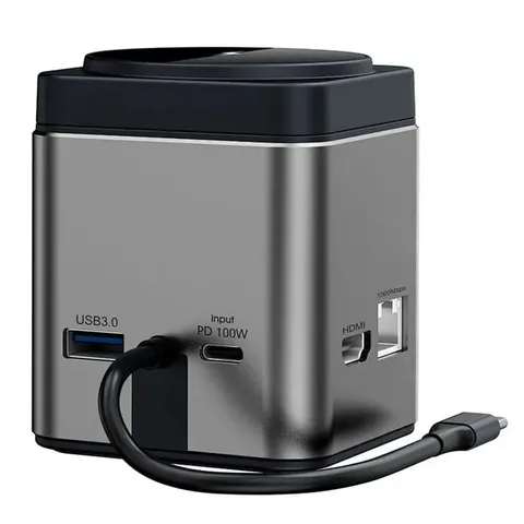 Адаптер Wiwu Cube Hub 9 in 1 USB-C Docking Wi-W025