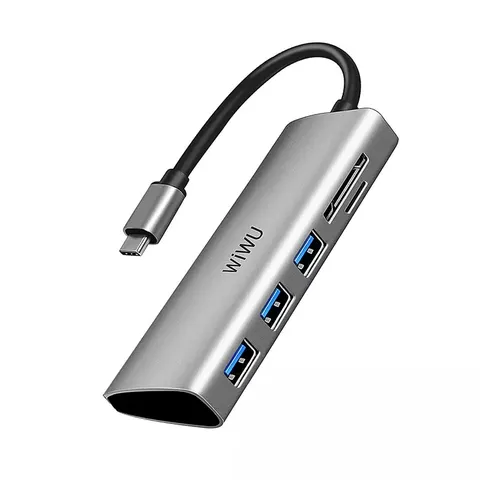 Адаптер-переходник Wiwu Alpha 5 in 1 USB-C Hub Alpha 532ST