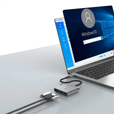 Адаптер-переходник Wiwu Wi-HB002 Traveling 3in1 USB C hub