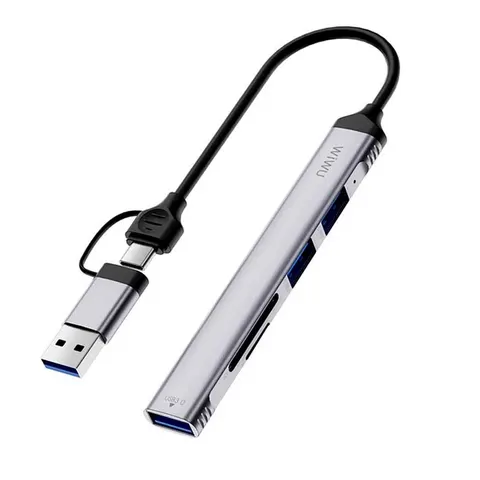Адаптер-переходник Wiwu Zolo 5 in 1 USB-C/USB-A Hub Wi-HB003