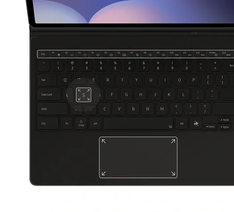 Чехол клавиатура Samsung Galaxy Tab S10 Plus Book Cover AI Keyboard with Mouse Pad