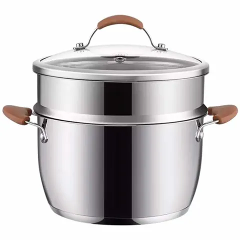 Кастрюля для супа из нержавеющей стали с пароваркой Хiaomi Mensarjor Stainless Steel Steamer