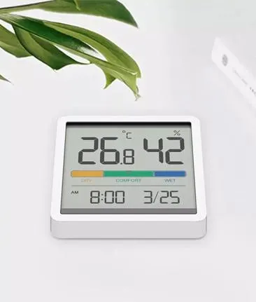 Часы с датчиком температуры и влажности Xiaomi Miiiw Mute Thermometer And Hygrometer Clock