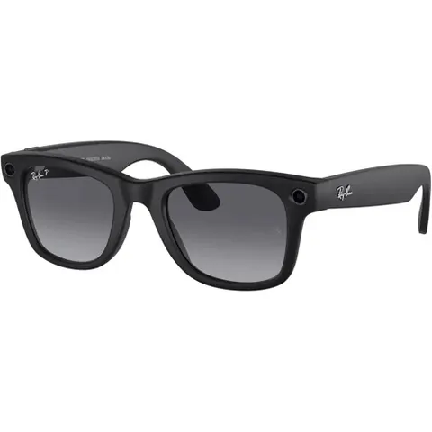 Солнцезащитные очки Ray-Ban Meta Wayfarer RW4006, Matte Black / Graphite Gradient Polarized