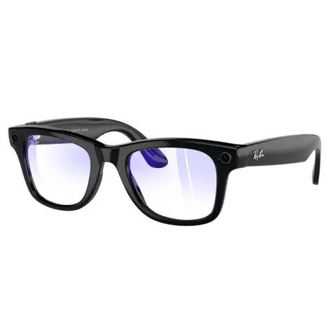 Солнцезащитные очки RayBan Meta Wayfarer RW4006 Shiny Black Clear