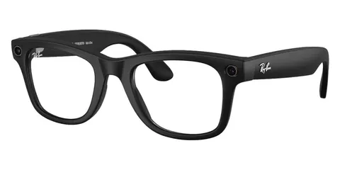 Солнцезащитные очки Ray-Ban Meta Wayfarer Gen 2 RW4012, Matte Black / Clear (Blue-Violet Light Filter)