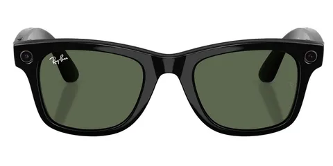Солнцезащитные очки Ray-Ban Meta Wayfarer Gen 2 RW4012, Shiny Black / G-15 Green