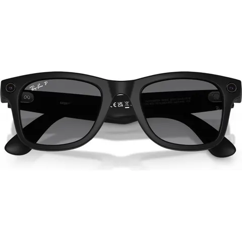 Солнцезащитные очки Ray-Ban Meta Wayfarer Gen 2 RW4012, Matte Black / Graphite Gradient Polarized