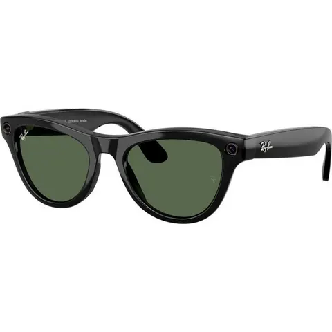 Солнцезащитные очки Ray-Ban Meta Skyler Gen 2 RW4014, Shiny Black / G-15 Green