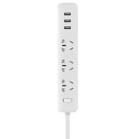 Удлинитель Xiaomi Mi Power Strip 3 (3 розетки 3USB 27W QC 4.0)