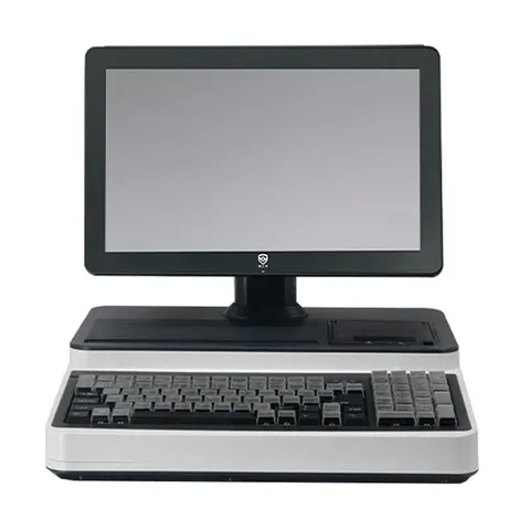 POS Моноблок с клавиатурой PSJ1000 двойной экран. 15.6-15.6 '/i5-3Gen/DDR3 8Gb/SSD 128Gb/WiFi/Lan/58 Print/Display non touch