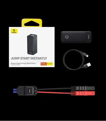 Портативное пусковое устройство бустер Baseus 6000 mAh 600A Jump Starter + Power Bank