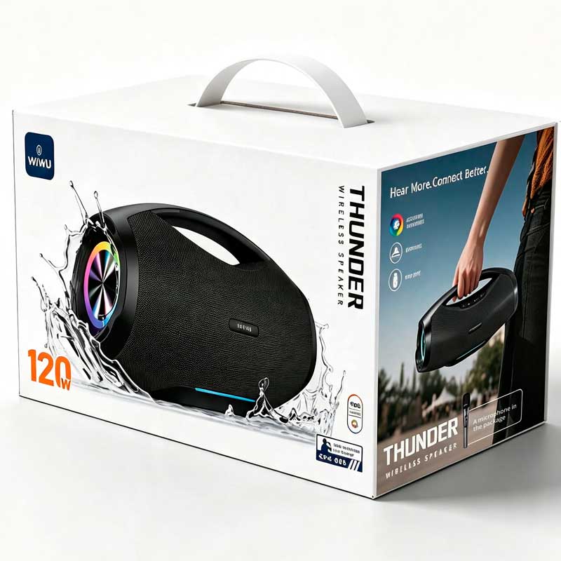 Беспроводная колонка Wiwu Thunder Portable Wireless Speaker SPK-006