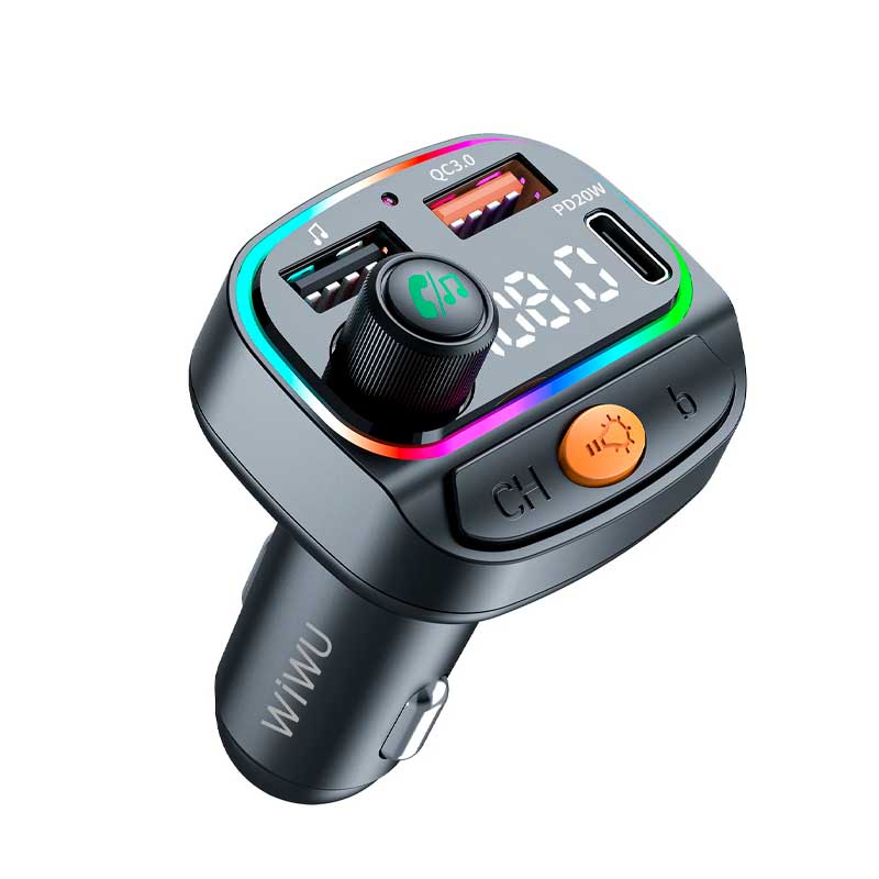 WiWU Wi-QC031 MP3 Car Charger Bluetooth 5.3 Car FM Transmitter