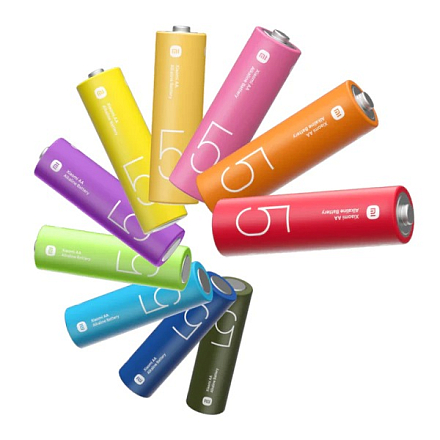 Батарейки Mi Rainbow AA batteries 10 шт (AA LR6 1-5V)