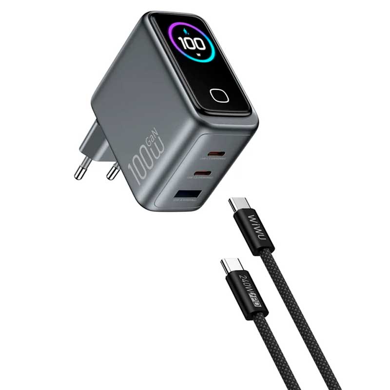 Зарядное устройство Wiwu Voyager 100W PD/QC GaN Charger Combo EU