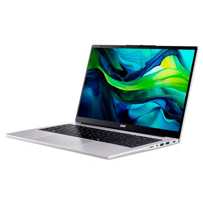 Ноутбук Acer Aspire AL15 15.6” FHD Intel Core Ultra 5 115U / Intel Graphics (16GB DDR5 + 512GB SSD) DOS, US ENG KB, Silver