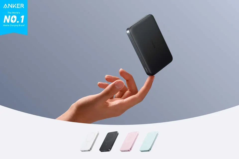 Внешний аккумулятор Anker Power Bank MagGo Slim 10000мАч (1)