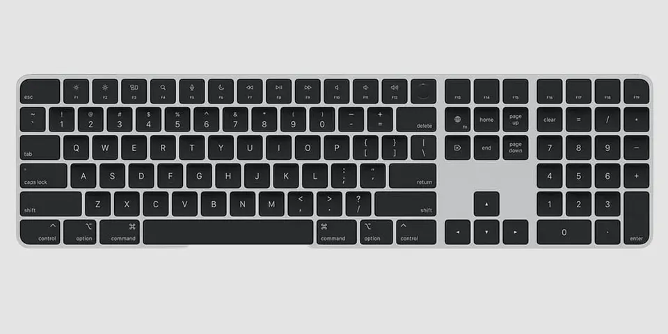 Беспроводная клавиатура Apple Magic Keyboard with Touch ID and Numeric Keypad Black (A2520) (1)