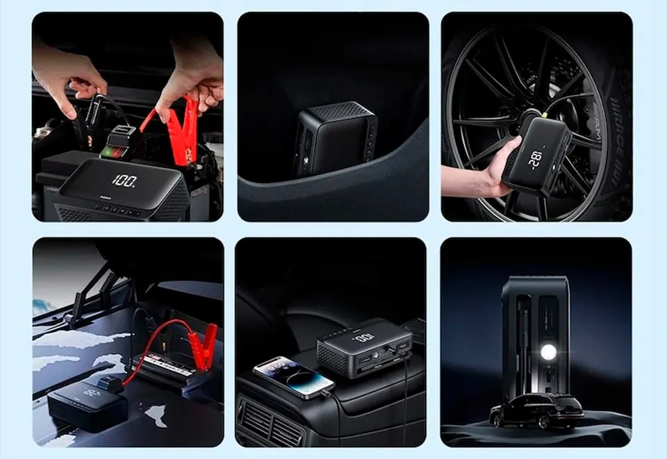 Автомобильный прикуриватель Baseus 4-in-1 Jump Starter (2)