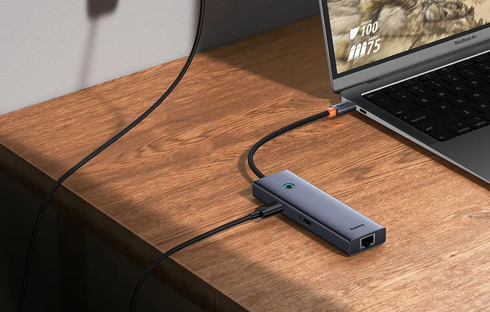 Док-станция Baseus UltraJoy Series 6-Port Hub Docking Station (3)