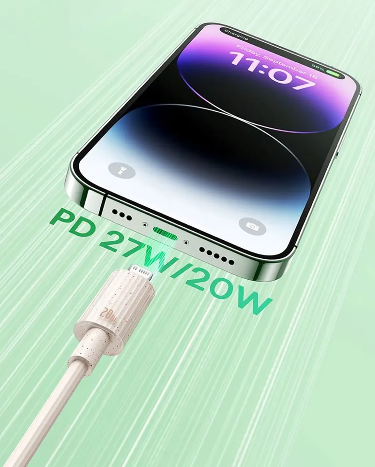 Кабель Baseus Biodegradable Renewable Fast Charging Cable Type-C to IP 20W PD (2)