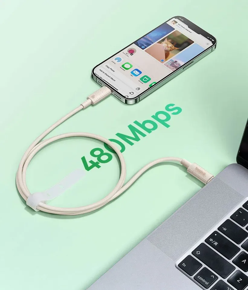 Кабель Baseus Biodegradable Renewable Fast Charging Cable Type-C to IP 20W PD (3)