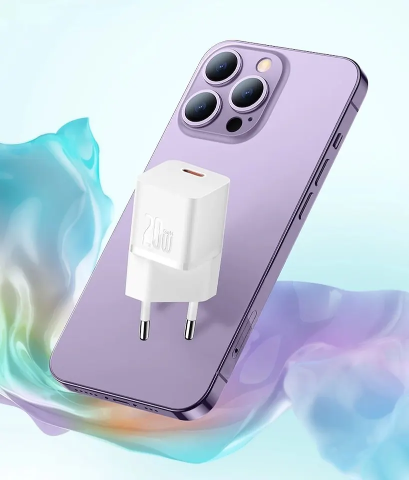 Блок питания Baseus GaN 5 Fast Charger (mini) 1C 20W EU (1)