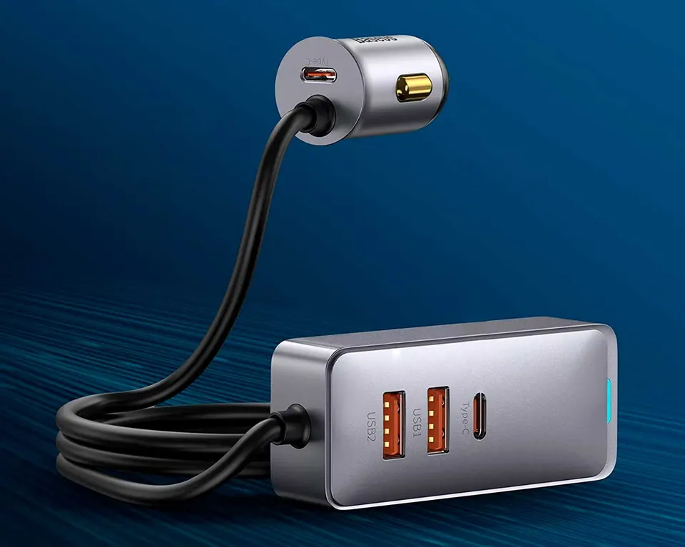 Автомобильное зарядное устройство Baseus car Charger 2U+2C 120W (1)