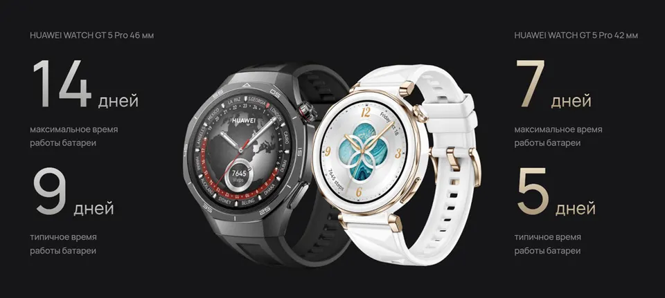 Смарт-часы Huawei Watch GT 5 Pro 42mm White Ceramic Strap (19)