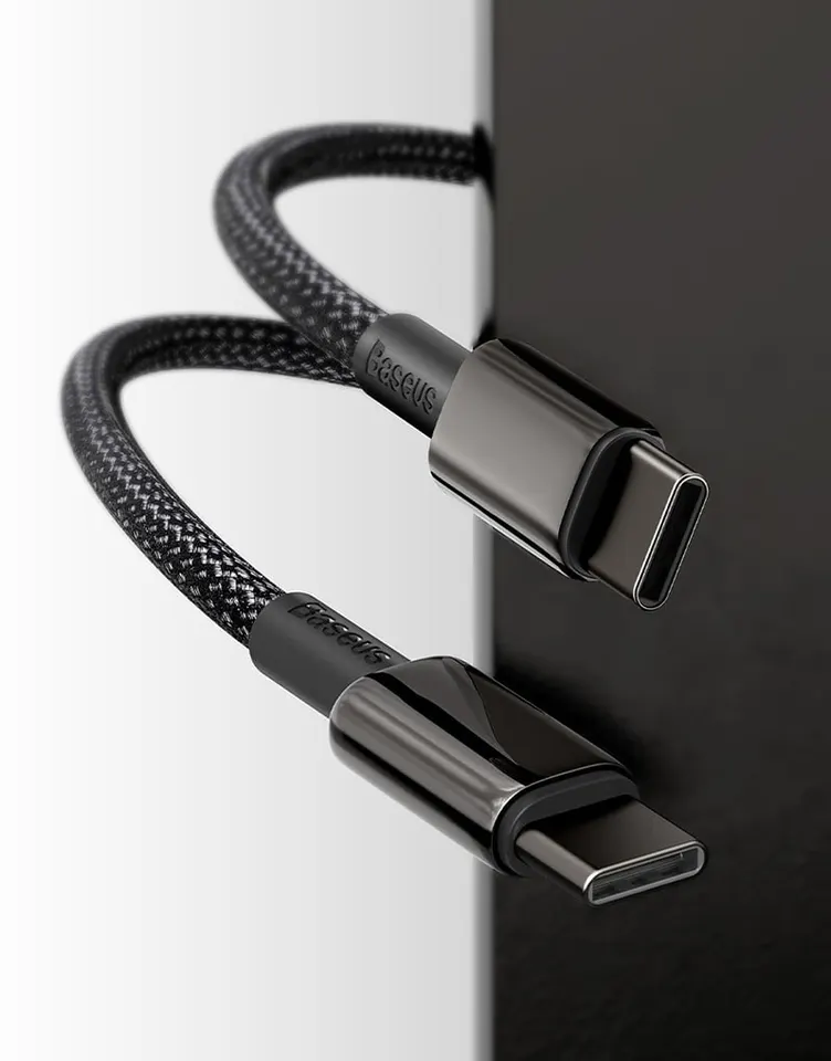 Кабель Baseus Tungsten Gold Fast Charging Data Cable Type-C to Type-C 100W (2)