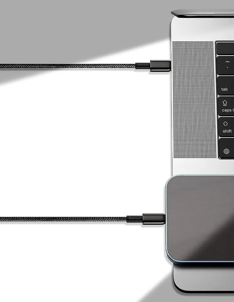 Кабель Baseus Tungsten Gold Fast Charging Data Cable Type-C to Type-C 100W (5)