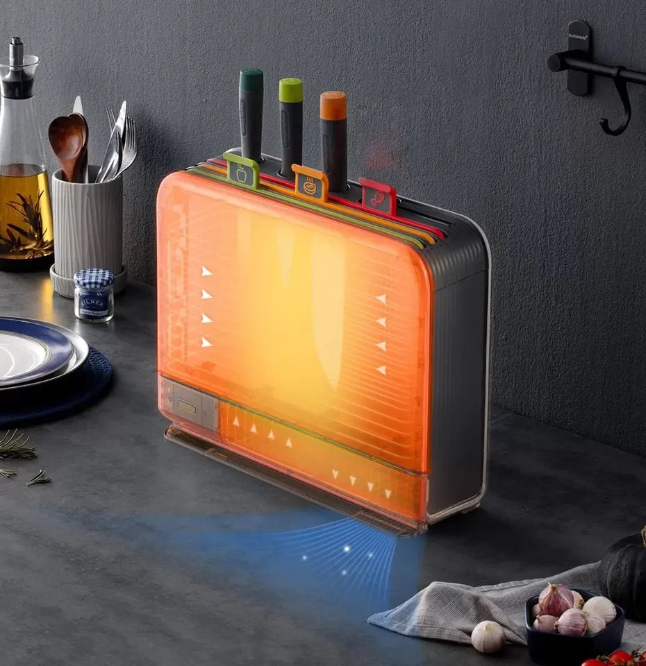 Стерилизатор + Набор ножей и досок Morphy Richards Knife Chopping Board Sterilizer MR1001 (7)