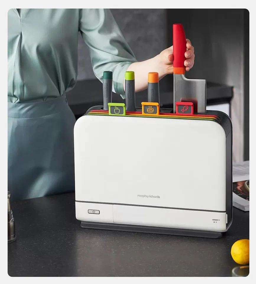 Стерилизатор + Набор ножей и досок Morphy Richards Knife Chopping Board Sterilizer MR1001 (10)