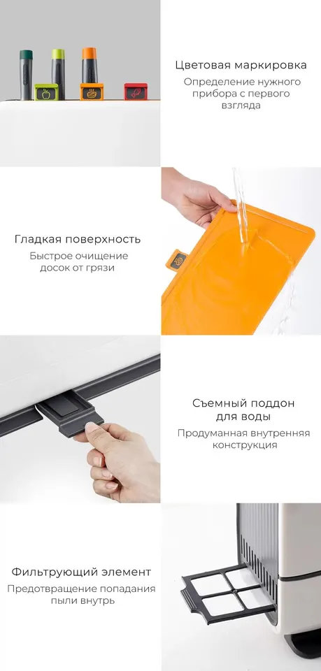 Стерилизатор + Набор ножей и досок Morphy Richards Knife Chopping Board Sterilizer MR1001 (12)