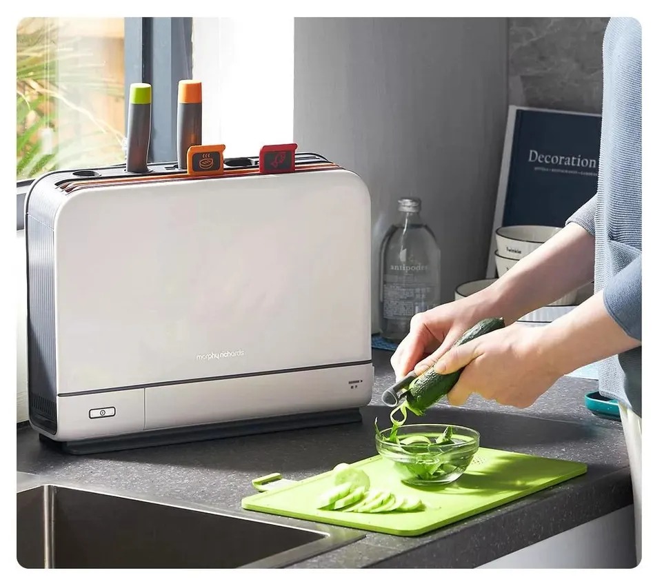 Стерилизатор + Набор ножей и досок Morphy Richards Knife Chopping Board Sterilizer MR1001 (2)