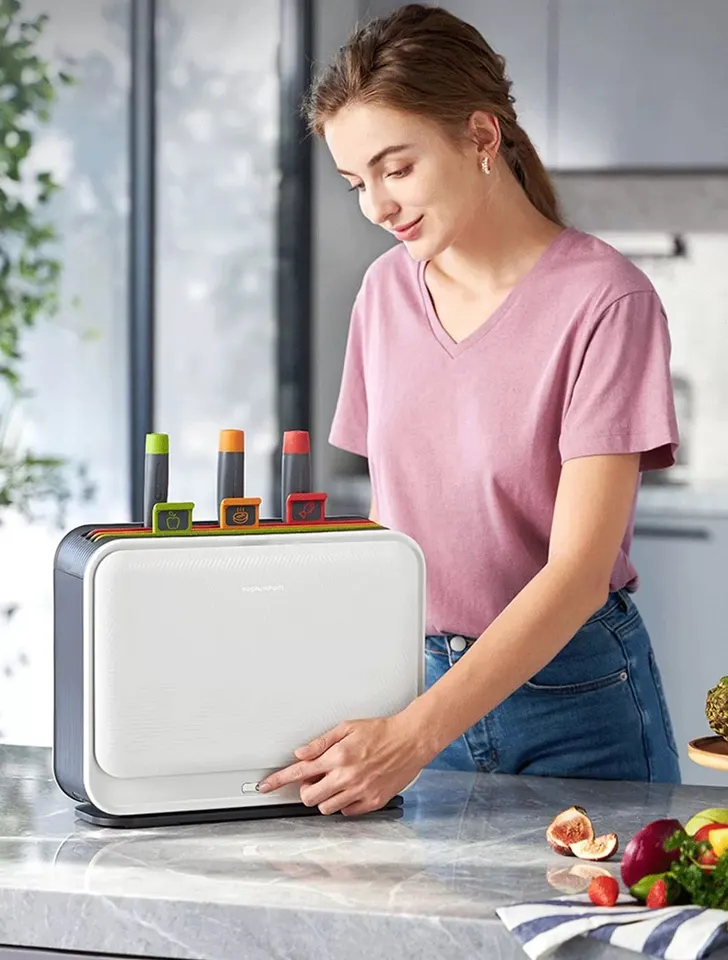 Стерилизатор + Набор ножей и досок Morphy Richards Knife Chopping Board Sterilizer MR1002 (13)