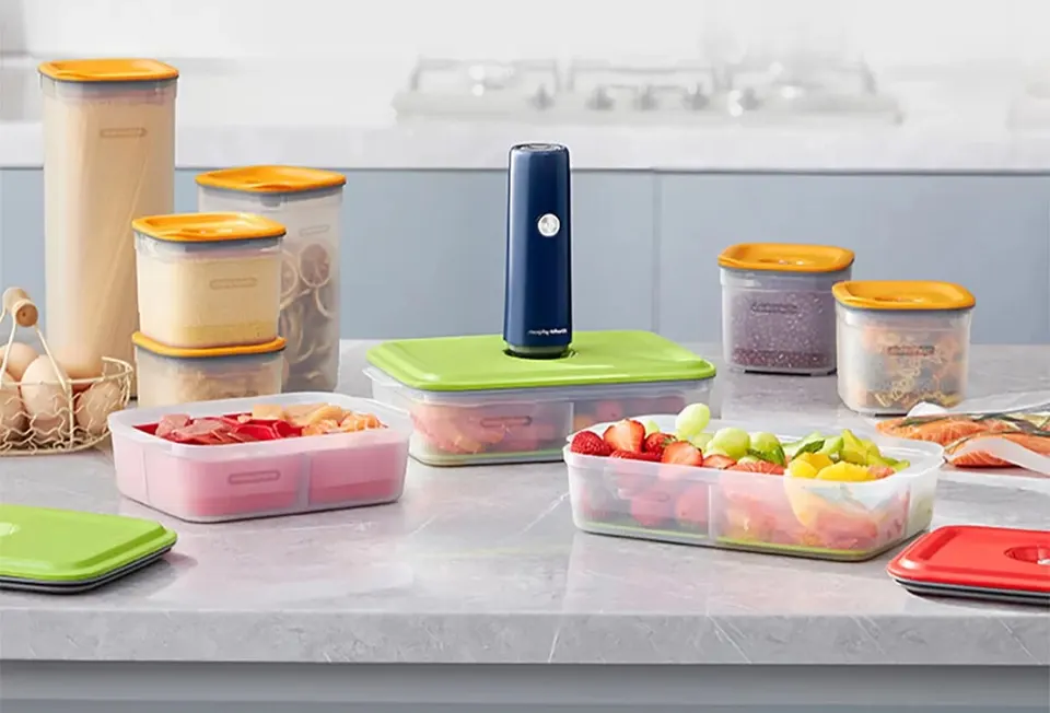 Вакуумный упаковщик Morphy Richards Cordless Vacuum Sealer + набор контейнеров для еды MR1119 (7)