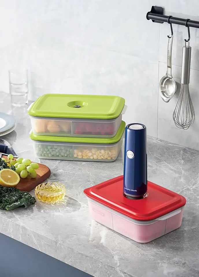 Вакуумный упаковщик Morphy Richards Cordless Vacuum Sealer + набор контейнеров для еды MR1119 (9)