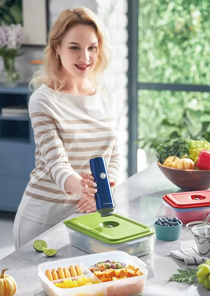 Вакуумный упаковщик Morphy Richards Cordless Vacuum Sealer + набор контейнеров для еды MR1119 (11)