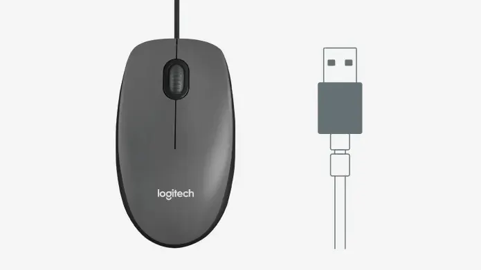 Проводная мышь Logitech M100R (1)