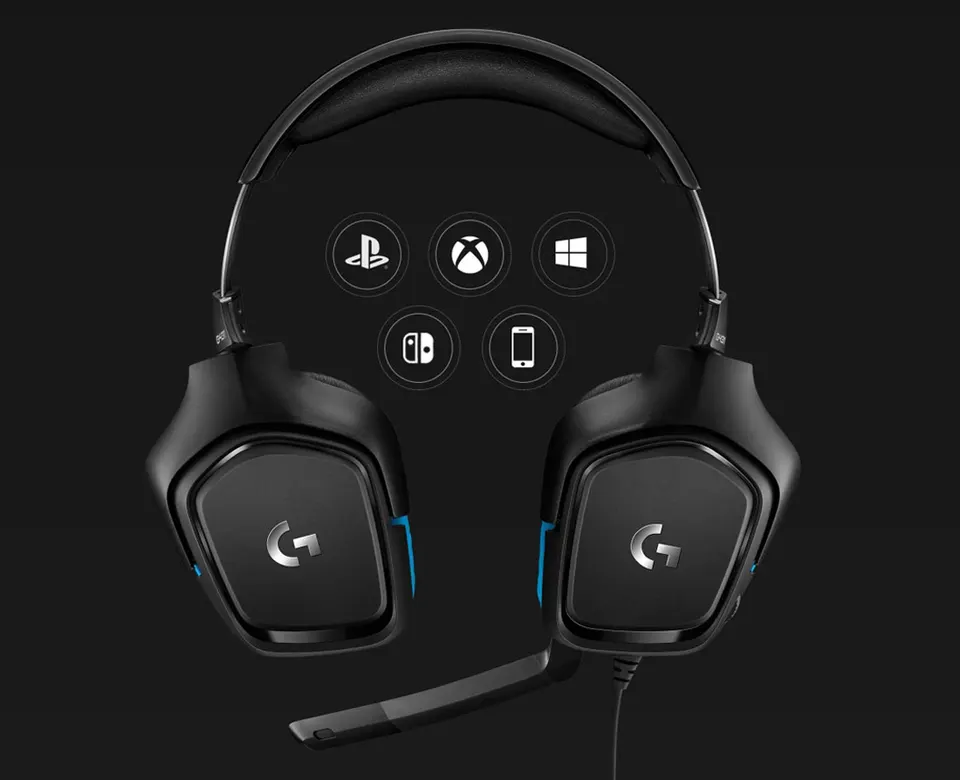 Игровые наушники Logitech G431 (5)