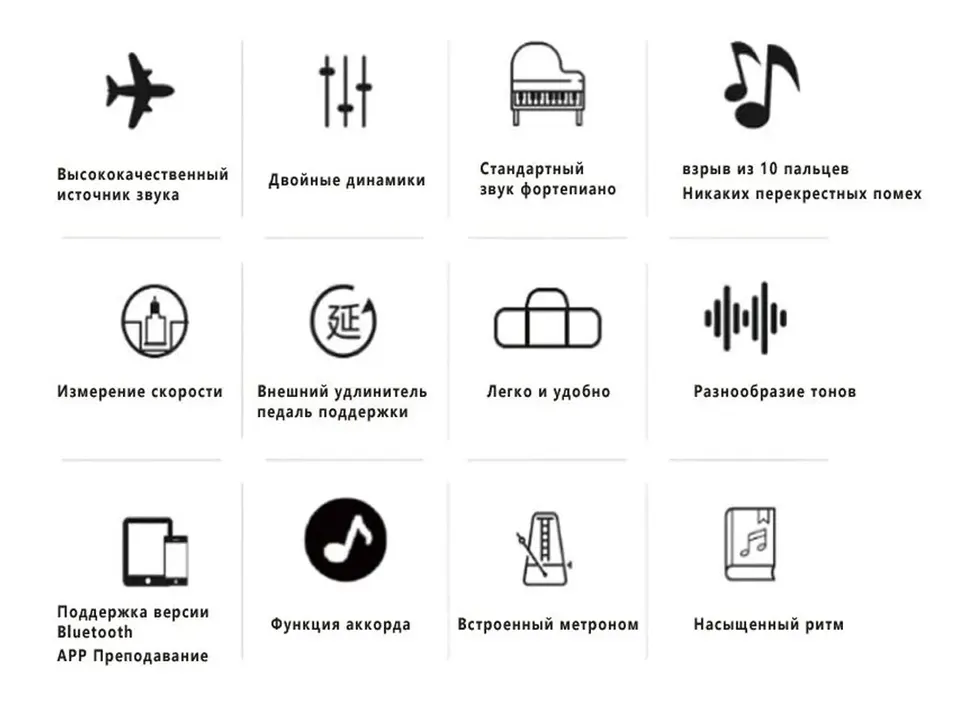 Cкладное электронное пианино BD 883 (4)